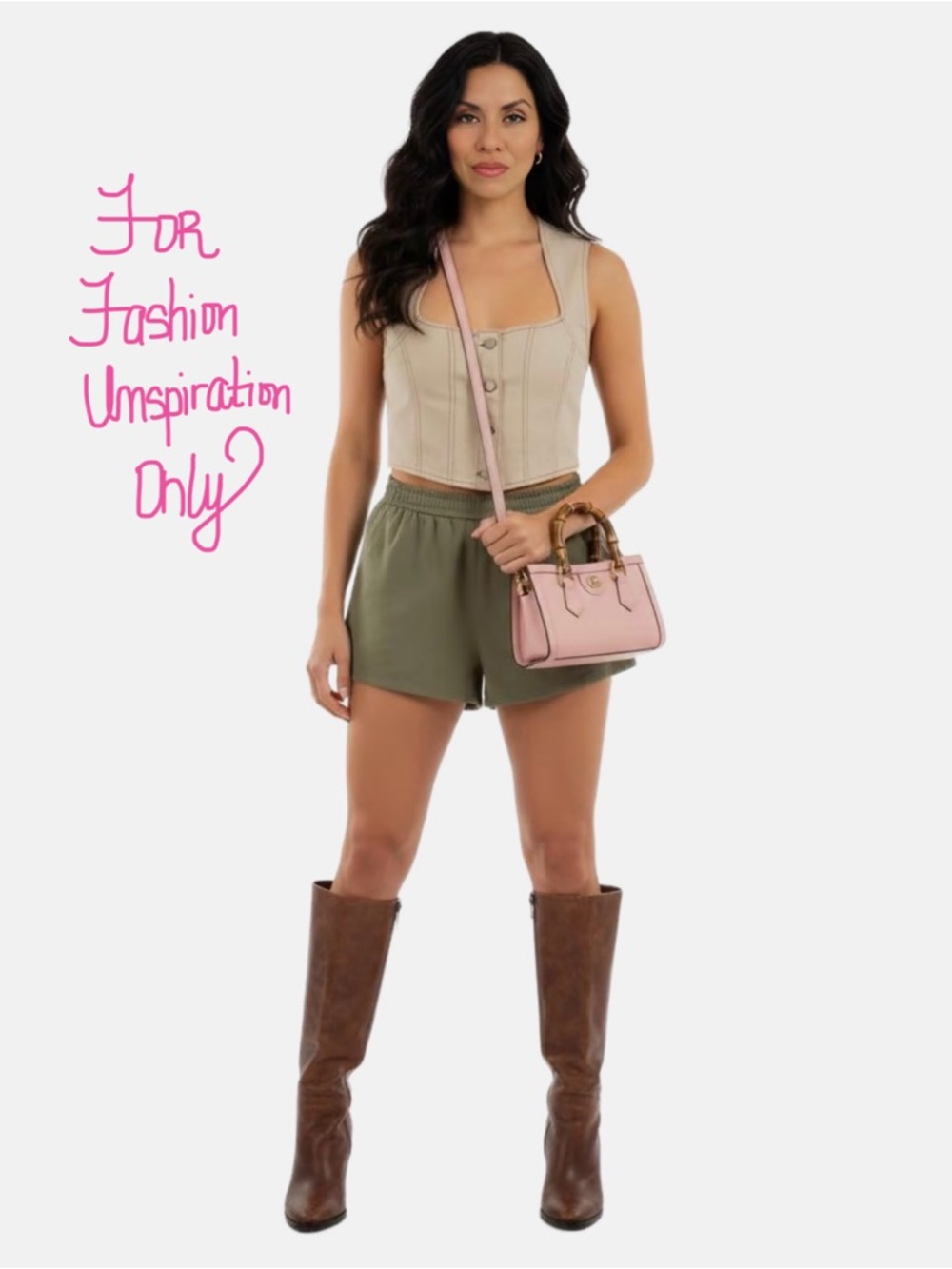 Forever 21 Flowy Shorts Womens size Medium Olive Green High Waist Y2K Trendy